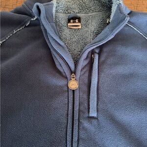 Under Armour Men's XL Blue Fleece Full Zip Jacket Stand-Up Collar